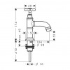 Axor Montreux - Stojánkový ventil, chrom 16530000